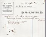 W. J. Bates to S. A. Wood, Receipt