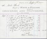 White & Williams to S. A. Wood, Accounts