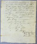 Manifest, sloop Saucy Jane, 9 June 1817