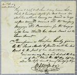 Certificate, boat, Charles O. Ermatinger, 12 September 1817