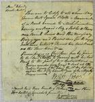 Certificate, boat, Ignace Pilotte, 18 September 1817