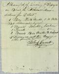 Manifest, schooner Monroe, 23 September 1817
