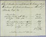 Invoice, Michael Dousman, 16 September 1818