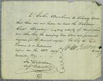 Manifest, schooner Commodore Decatur, 20 November 1819