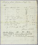 Mitchell, Invoice, 8 August 1820