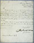 Treasury Department, Letter, 1 October 1825