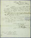 Treasury Department, letter, 17 September 1831