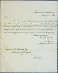 Treasury Department, letter, 31 July 1843