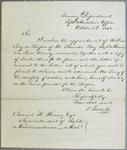 Treasury Department, letter, 5 October 1843
