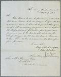 Treasury Department, letter, 9 October 1843