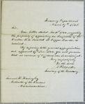 Treasury Department, letter, 27 March 1845