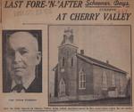 Last Fore-’N-After At Cherry Valley: Schooner Days CCXXXVII (237)