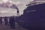 Ships Eugene P Thomas and Mantadoc, 1938, Sault Ste Marie locks
