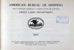 American Bureau of Shipping, Great Lakes Department, 1920