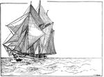Three masted schooner