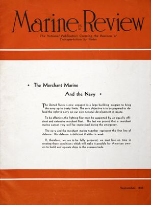 Marine Review (Cleveland, OH), September 1935
