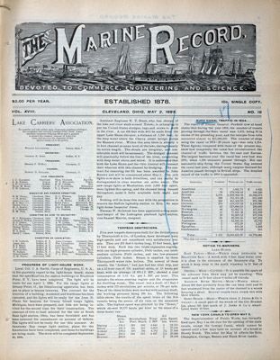 Marine Record (Cleveland, OH), May 2, 1895