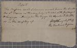 Report, Mission Wood Schooner, 12 July 1828