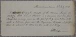 Certificate, Garret Stewart, seaman, 6 July 1839