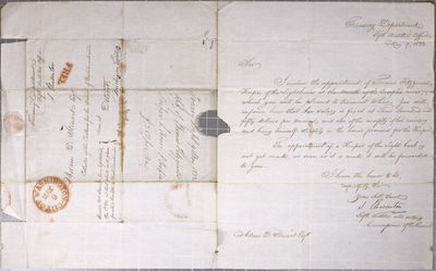 Treasury Department, Fifth Auditor's Office, Letter, 9 May 1832