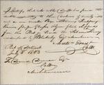 Certificates, Schooner Tracy, 8 July 1803