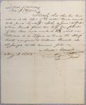 Certificate, sloop Hunter, 3 May 1803