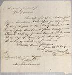 Certificate, Sloop Saguina, 23 June 1804