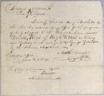 Certificate, Schooner Montreal, 2 June 1804