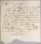 Certificate, Schooner Thames, 25 May 1804