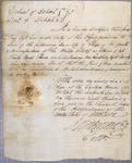 Certificate, James May, 16 September 1805