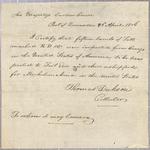 Certificate, Thomas Dickson, 23 April 1806