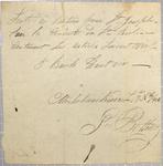 Clearance, batteau, Toussaint Pothier, 28 November 1806