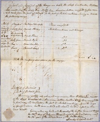 Report, Sloop Contractor, 28 July 1807