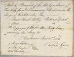 Manifest, 5 boats, Richard Grant, 21 June 1816