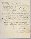 Certificate, boat, Robert Dickson, 6 October 1816