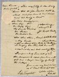 Certificate, boat, John Campbell, 18/19 September 1816