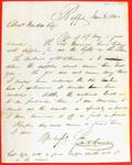 Letter, James W. Caine? to Abraham Wendell, 3 June 1841