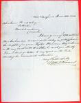 Letter, William T. Hawes to Abraham Wendell, 10 June 1841