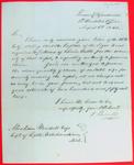 Letter, Stephen Pleasonton to Abraham Wendell, 6 August 1841