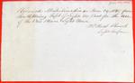 Receipt, Willard Church for one boat for Bois Blanc Light House, 24 June 1845