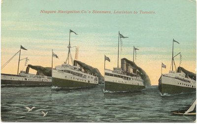 Niagara Navigation Co.'s Steamers, Lewiston to Toronto
