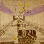 Main saloon of a steamboat