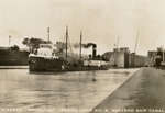 Steamer "Benmaple" leaving Lock No. 6, Welland Ship Canal