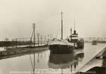 Steamer "Sprucebay" approaching Lock 7, Welland Ship Canal, Thorold