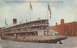 Whaleback Steamer, Christopher Columbus, Entering Harbor, Milwaukee, Wis.