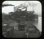 Great Hoists, Hughlett & Brown Electric at Work Unloading Vessels, Conneaut, Ohio, U.S.A.