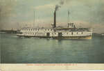 Steamer "Caspian" plying on Lake Ontario, Charlotte, N.Y.