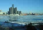 Detroit River, from Windsor in February