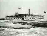 Steamer "Brockville" in Lachine Rapids, St. Lawrence River, near Montreal