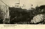 "Crescent City" on rocks at Lakewood, After storm of Nov 28 1905. Aft view